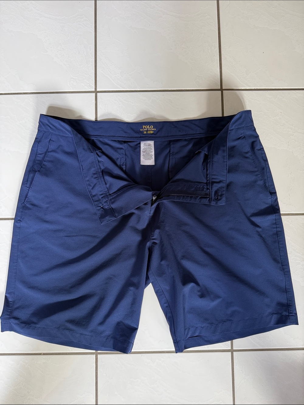 Polo by Ralph Lauren Navy Blue Flat Front Men's Shorts